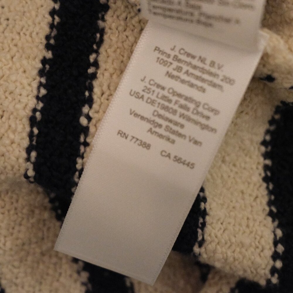 J.Crew Striped Turtleneck Sweater – Navy & Cream, XS - Picture 7 of 9